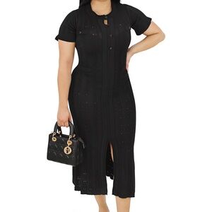 Chic Black Midi Dress